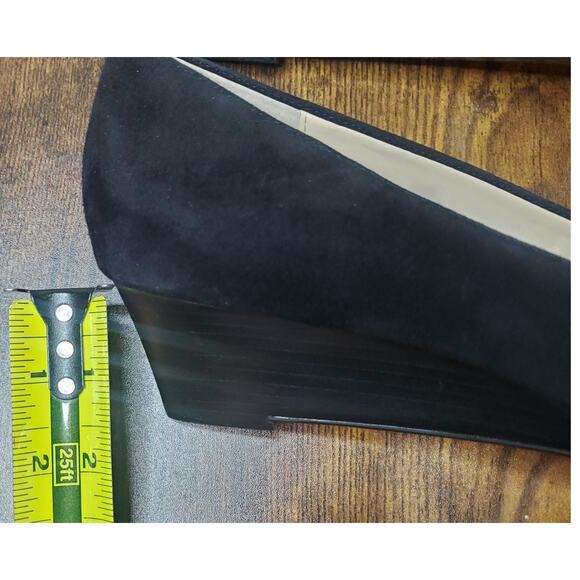 Calvin Klein Size US 9 Baylor Soft Black Suede Wedge Heel 2.5" E3963 F2080 - Picture 9 of 10
